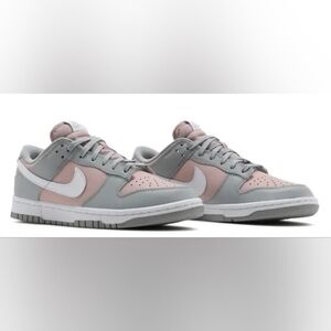 Nike Wmns Dunk Low 'Soft Grey Pink' Sneakers Size 7 NWOT MSRP $120